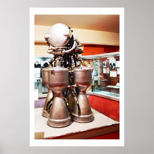 Póster Motor de cohetes líquido RD214 (Frente)