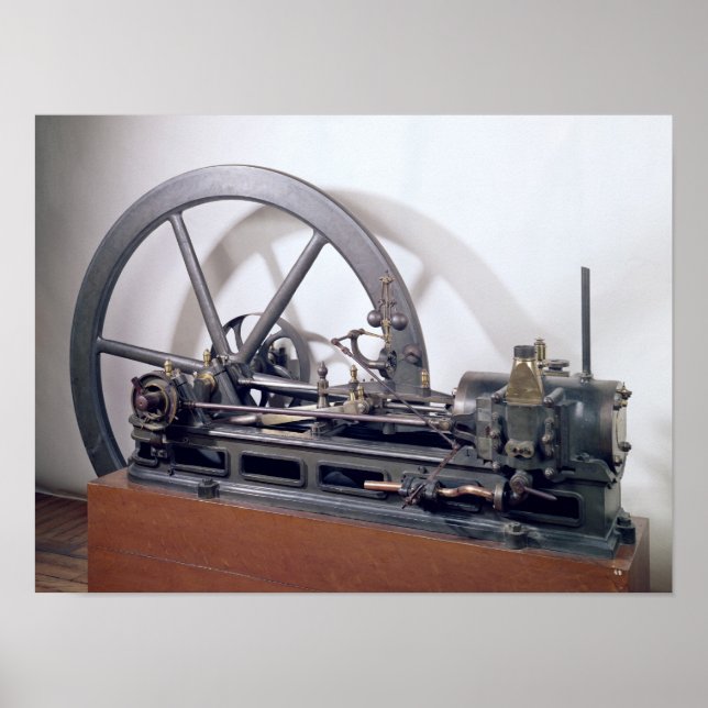 Póster Motor de combustión interna (Frente)