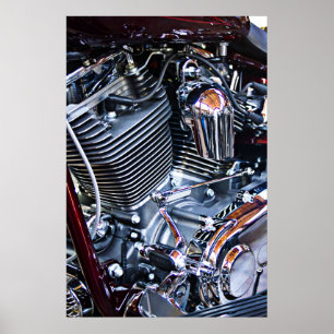 Póster Motor de encargo del interruptor