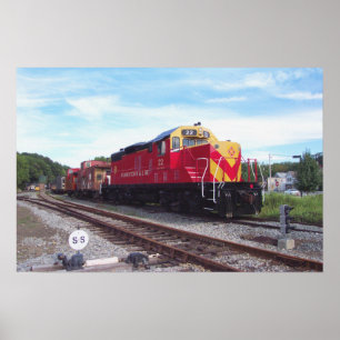 Póster Motor de ferrocarril Morristown y Erie # 22