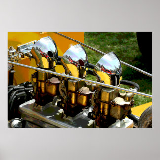Póster Motor de rod caliente -