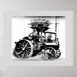 Póster Motor de tracción justo