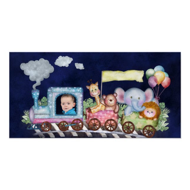 Póster Motor de tren de corte (Anverso)