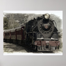 Motor de vapor de locomotora antiguo