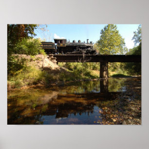 Póster Motor de vapor en el caballete