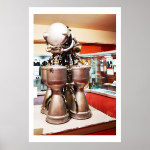 Póster Motor espacial líquido RD214