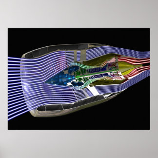 Póster Motor Jet CFM56-5 Turbofan