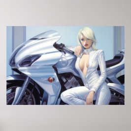Póster Motorcycle Babe