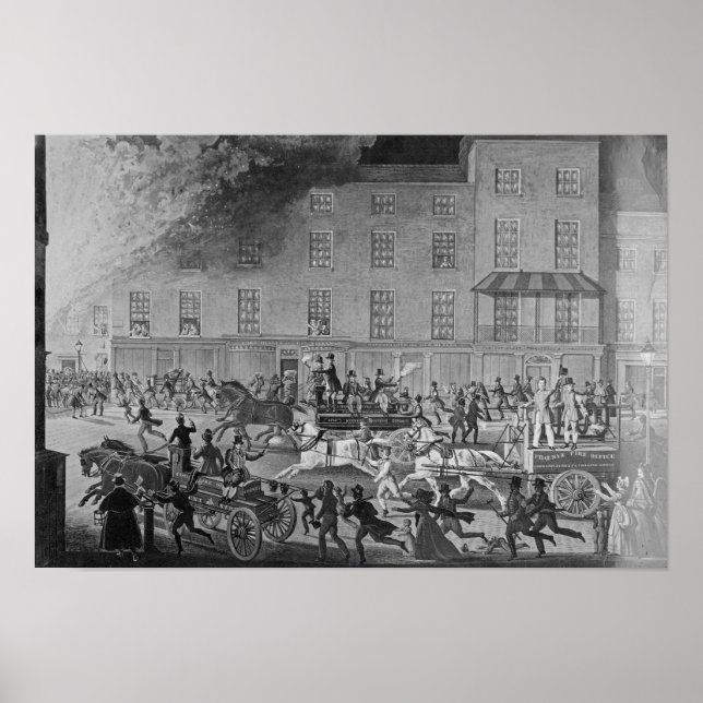 Póster Motores de bomberos de Londres (Frente)