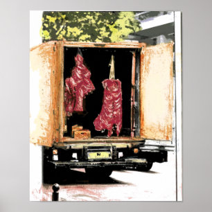 Póster Motores de la carne