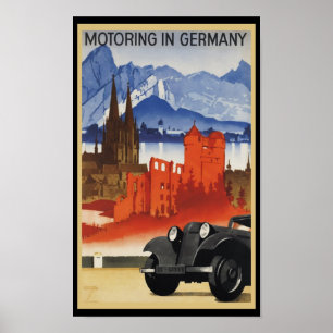 Póster Motores En Alemania