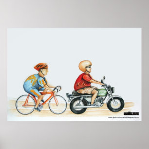Póster motorpacing @ el velódromo