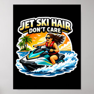 Póster Motos de agua pelo no importa mujeres mujeres jets