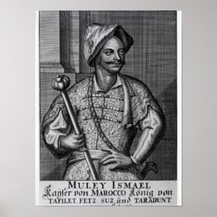 Póster Moulay Ismail Ibn Sharif, 1719