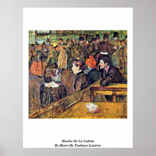Póster Moulin De La Galette Por Henri De Toulouse-Lautrec