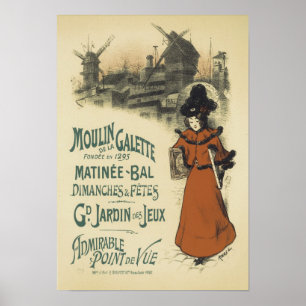 Póster Moulin de la Galette, Roedel