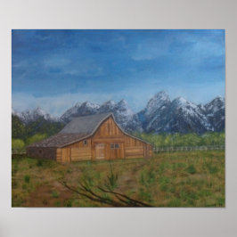 Póster Moulton barn at the Grand Tetons