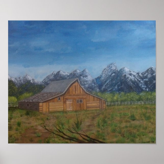Póster Moulton barn at the Grand Tetons (Frente)