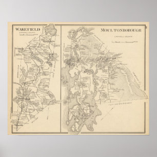 Póster Moultonborough, el condado de Carroll