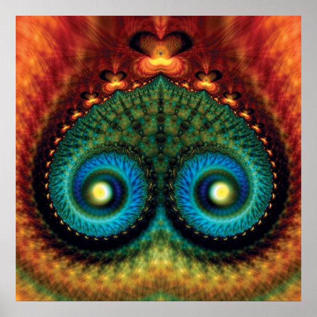 Póster Mounds Fractal (Frente)