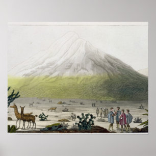 Póster Mount Chimborazo, Ecuador, from 'Le Costume Ancien