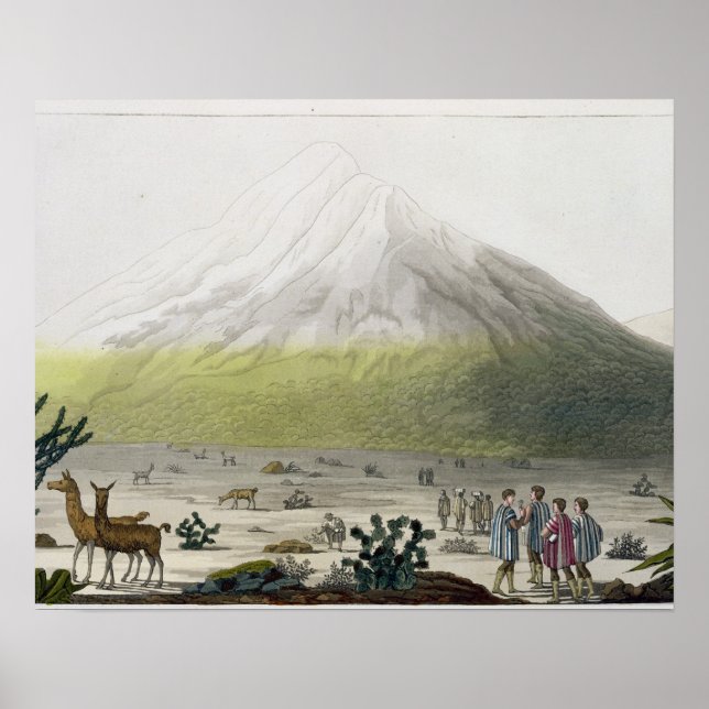 Póster Mount Chimborazo, Ecuador, from 'Le Costume Ancien (Frente)