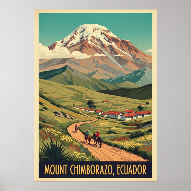 Póster Mount Chimborazo Ecuador V06 (Frente)