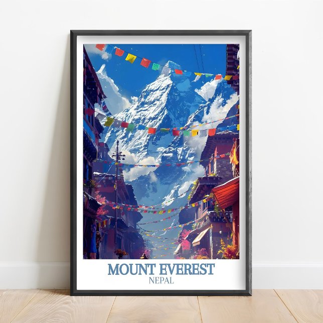 Póster Mount Everest Print - Everest Base Camp Poster  (Subido por el creador)