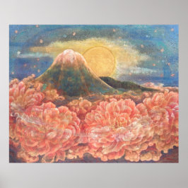 Póster Mount Fuji Dreamscape: Luminous Poster Print