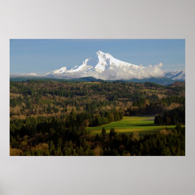 Póster Mount Hood, Jonsrud Viewpoint, Sandy, Oregon (Frente)