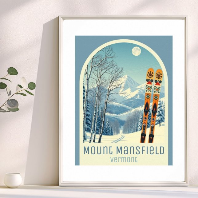 Póster Mount Mansfield Vermont ski resort vacation Poster (Subido por el creador)