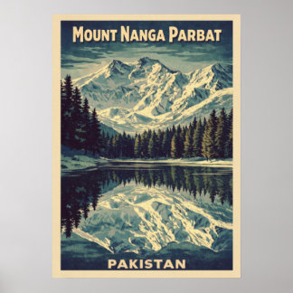 Póster Mount Nanga Parbat V01