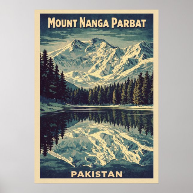 Póster Mount Nanga Parbat V01 (Frente)