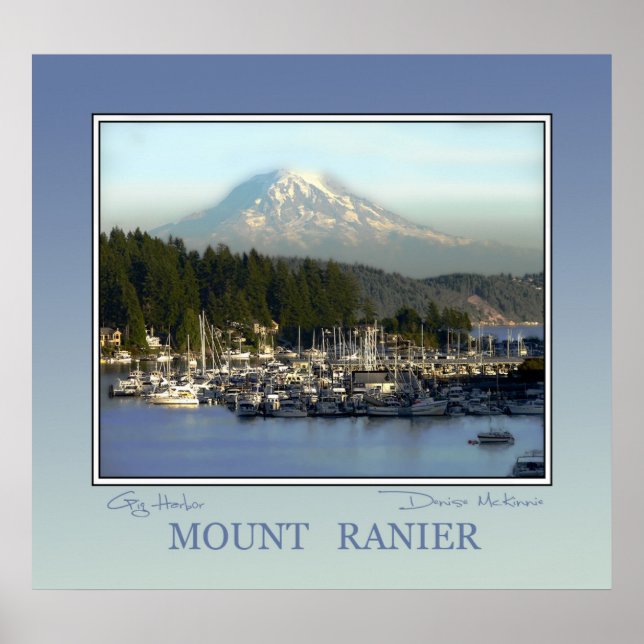 Póster Mount Rainier (Frente)