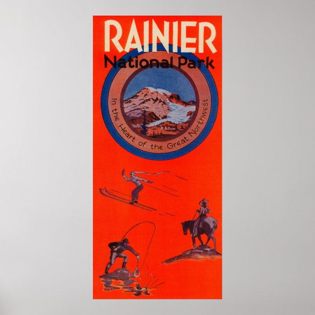 Póster Mount Rainier Advertising Poster (Frente)