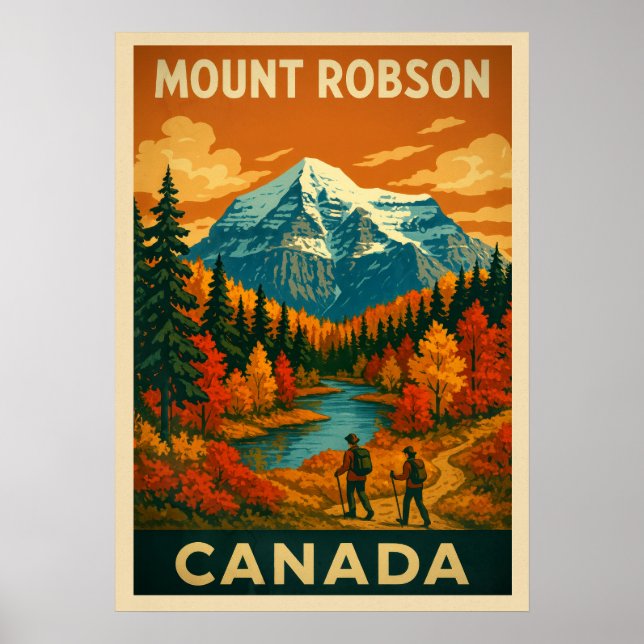 Póster Mount Robson Canada V04 (Frente)