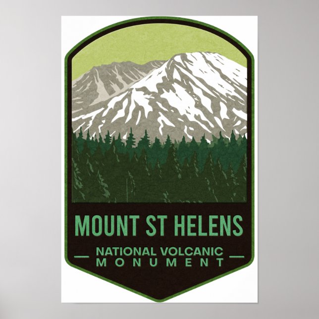 Póster Mount Saint Helens National Volcanic Monument (Frente)