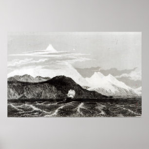Póster Mount Sarmiento, engraved by Thomas Landseer