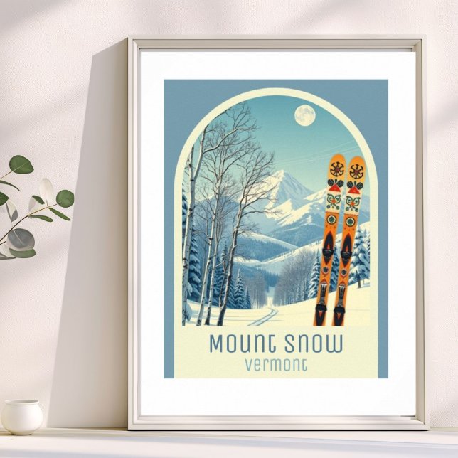 Póster Mount Snow Vermont ski resort vacation Poster (Subido por el creador)