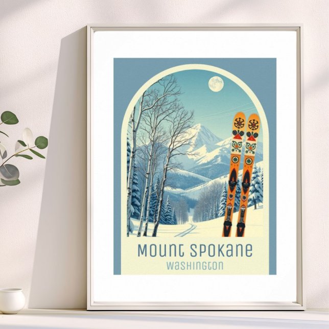 Póster Mount Spokane Washington  ski resort  (Subido por el creador)