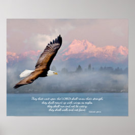 Póster Mount Up With Wings Like Eagles Fine Art Blank