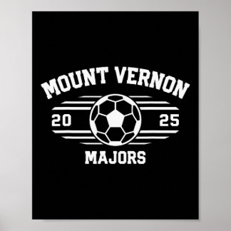 Póster Mount Vernon Majors Soccer Ball 2025 