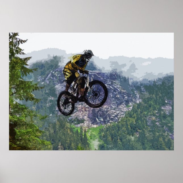 Póster Mountain Air - Poster de ciclista BMX (Frente)