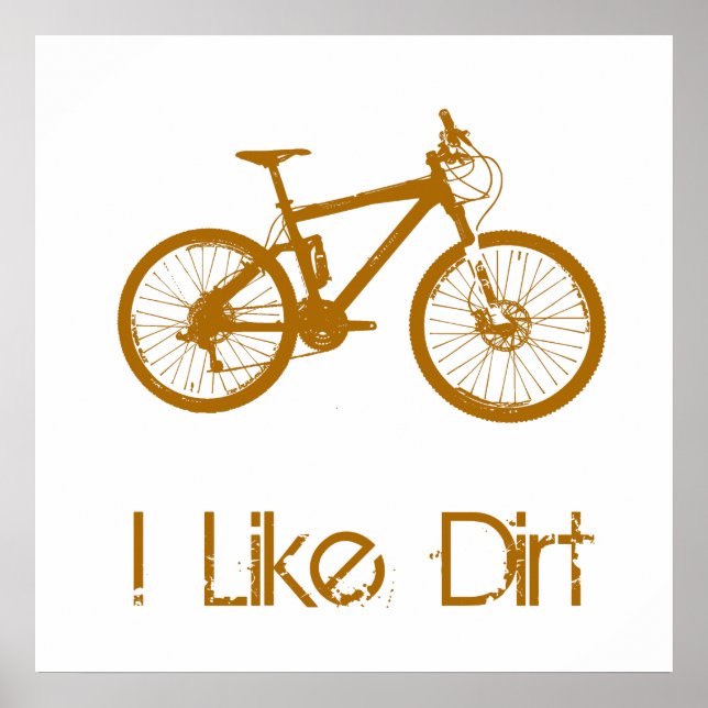 Póster Mountain Bike Dirt (Frente)