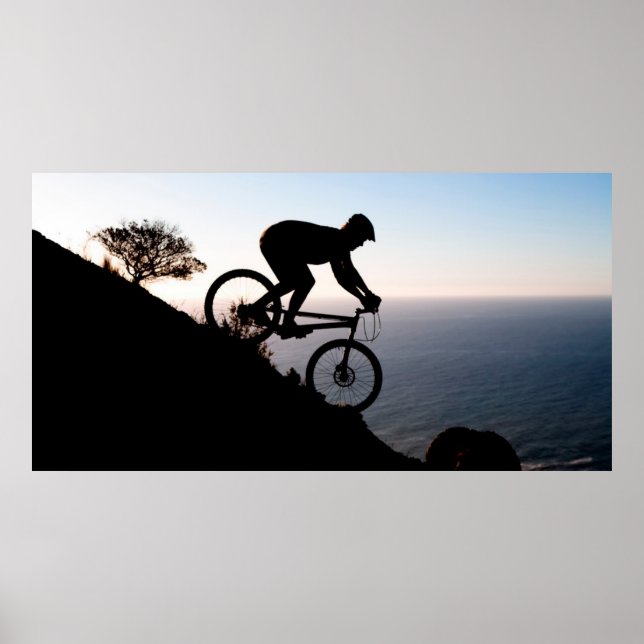 Póster Mountain Bike Rider. Lions Head, Cape Town (Frente)