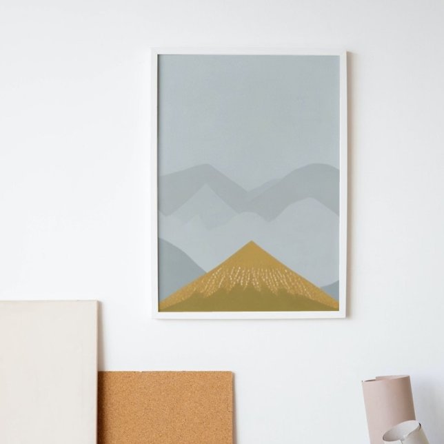 Póster Mountain Minimal Art Landscape Moderno Wall Poster (Subido por el creador)