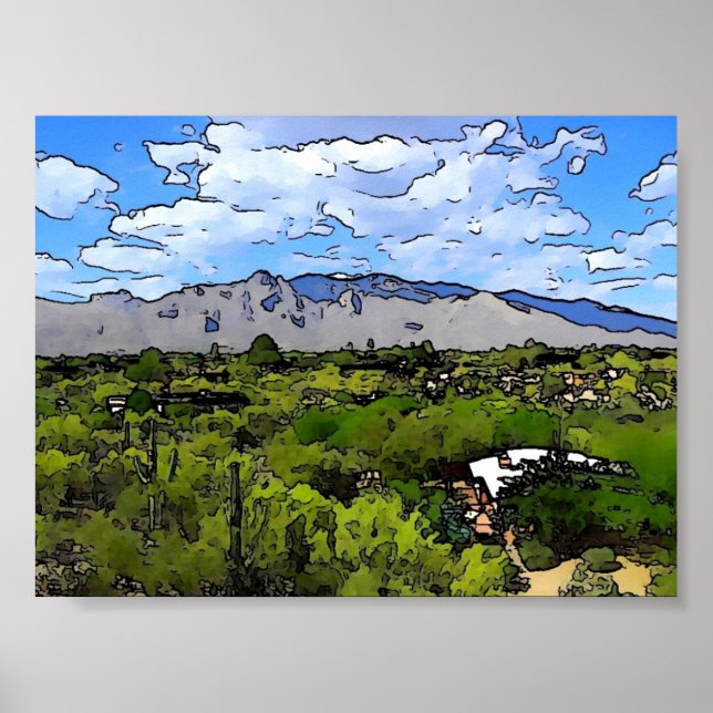 Póster Mountain Range Print (Frente)