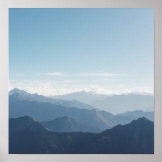 Póster Mountain Silence Panorama