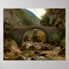 Póster Mountain Stream - Bella Artes Théodore Rousseau