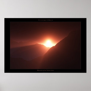 Póster Mountain Sunrise